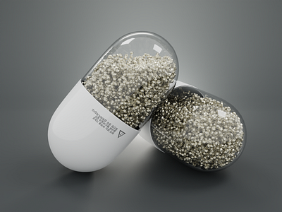 Capsule 3d 3d art blender blender3d capsule game game art game asset illustration nanobiotechnology sci fi