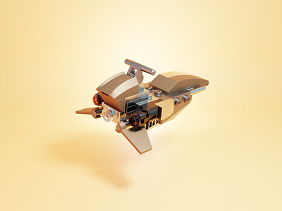 LEGO® Mandalorian Swoop 3d 3d art b3d blender blender3d illustration lego mandalorian speeder star wars