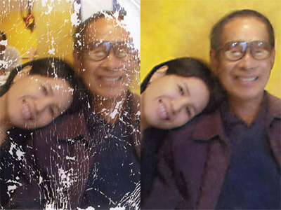 Severely Damaged Photo Resore damaged photo photo restoration photo retouching