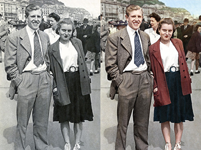 Black and White Photo Colourising black and white colorizing photo colourising
