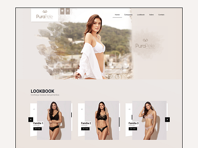 Pura Pele - Home brasil brazil clean ui design fashion institutional institutional website ui web website