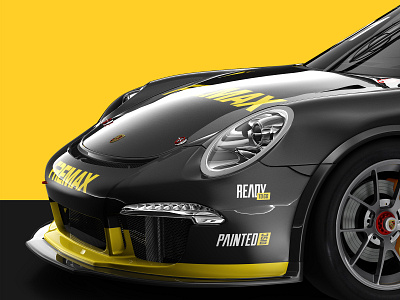 Porsche Fremax 3d 3dsmax car illustration render