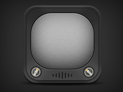 Tv Icon app app icon design graphics icon ios iphone mobile photoshop tv