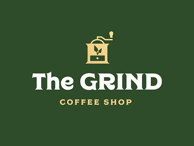 Thirty Logos Challenge #2 - The Grind brand branding coffee coffee shop grind grinder logo logo design plant the grind thirty logos thirtylogos