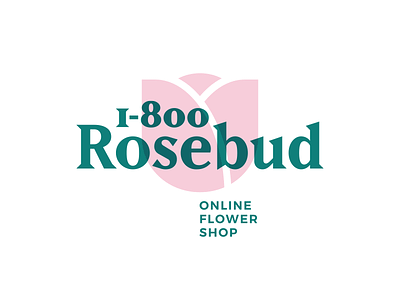 Thirty Logos Challenge #6 - 1-800-Rosebud 1-800-rosebud brand branding challenge flower logo logo design rose rosebud thirty logos thirtylogos