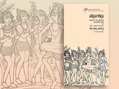 Akarika Poster craft exhibition graphic graphic design poster tribal