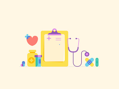 Happy & Healthy characters child care graphic design health healthcare kids medical medicine translucent