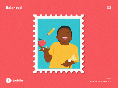 Balanced balance character illustration juggle kids learner stamp toddle