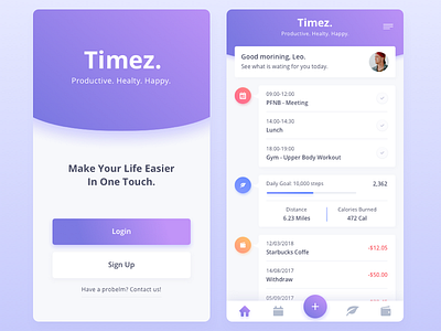 Timez. app app design designer freelance health icons inspiration iphone sketch time ui ux