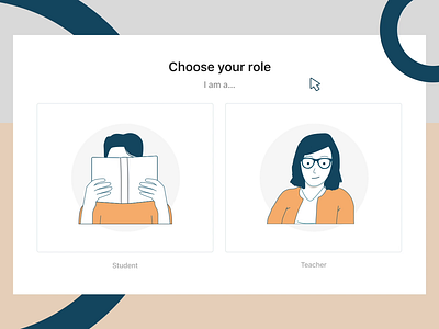 Choose your role - fun animation animation app design filter freelance gif illustration navigation sketch ui ux website