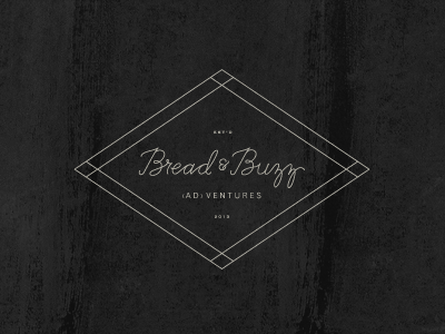 Bread & Buzz advertising branding hand lettering logo marketing