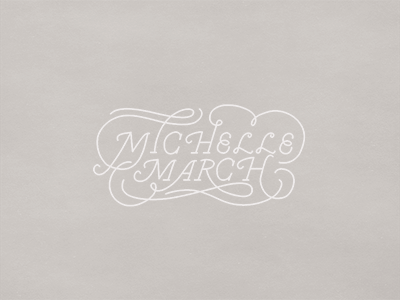 Michelle March branding handlettering identity