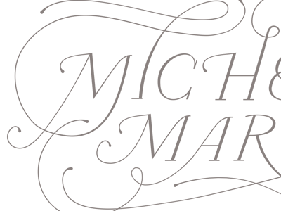 Michelle March II branding calligraphy flourish handlettering identity photography