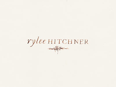 Rylee Hitchner Logo Concept B branding handlettering identity photography