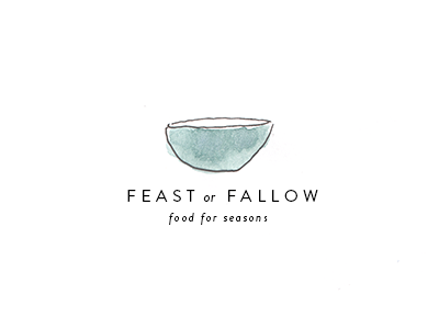 Feast or Fallow blog branding food food blog foodie holistic identity organic