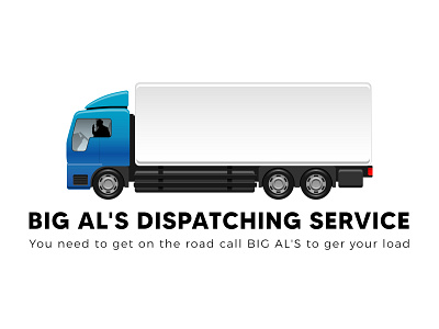Dispatching Truck Service logo design
