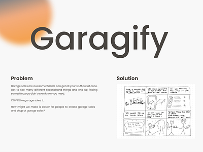 Garagify problem statement ux