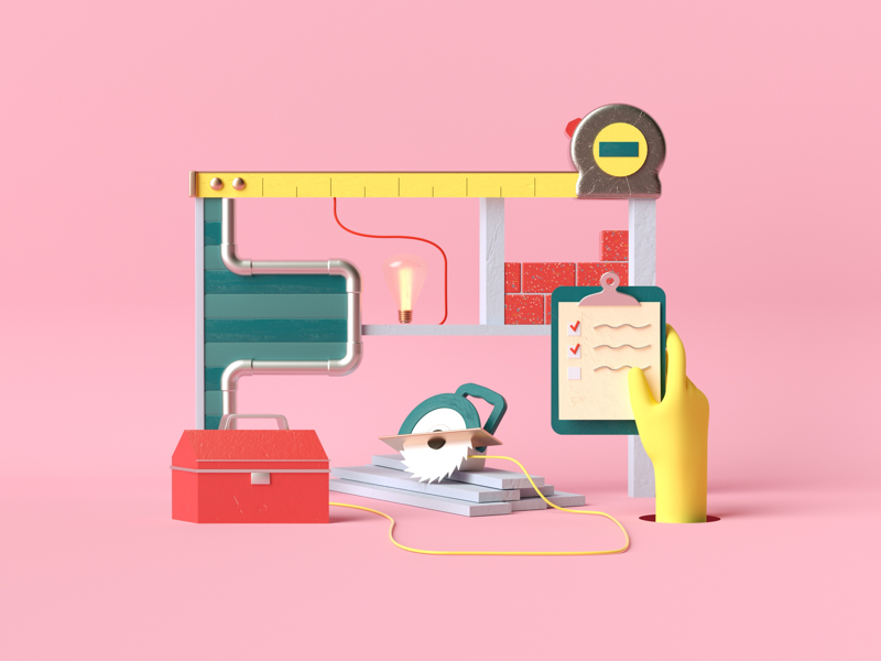 Illustration for Godaddy design illustration graphic design art direction 3d
