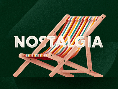 Nostalgia chair feeling furniture grain texture illustration illustration digital