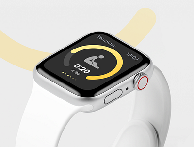 Estiramientos App design product running stretch ui ux watch watchos wearable