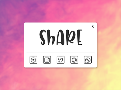 Daily UI Challenge | Social Share 010 daily 100 challenge dailyui social share ui