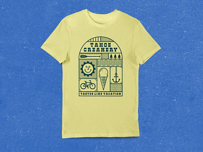 Ice Cream Company - T-Shirt Design apparel design illustration nevada reno reno design t shirt design