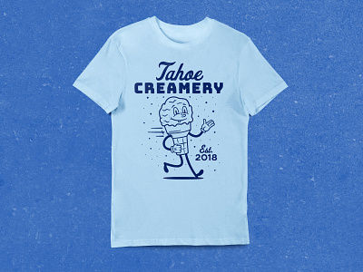 Ice Cream Company - T-Shirt Design apparel design illustration nevada reno reno design t shirt design