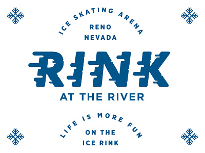 Rink at the River - Logo Concept branding design logo logo design michaellindseydesign nevada reno reno design vector
