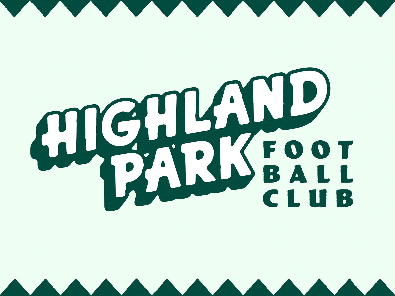 Highland Park FC Lettering design football club highland park illustration lettering nevada reno reno design vector