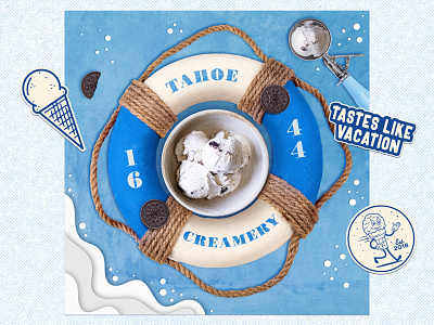 Ice Cream Company - Social Media Content design ice cream illustration nevada photoshop reno reno design vector
