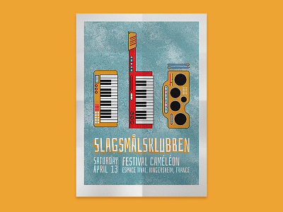 Slagsmålsklubben Poster design illustration music poster