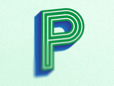 36 Days of Type: P 36 days of p adobe illustrator photoshop reno text effect type modification