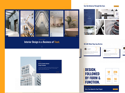 Interior Design Website architecture interior design page builder webdesign website design