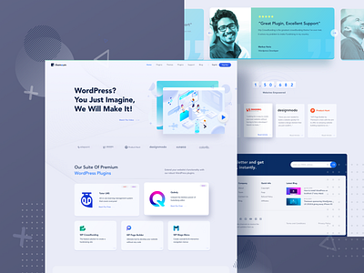 Themeum Home Page company profile homepage design landing page themeum website design wordpress