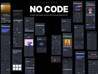 No-Code web builder brainless css grid nocode page-builder visual editor web web-builder website builder