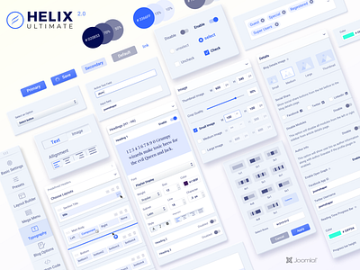 Helix Untimate 2.0 design system framework helix joomla ui components