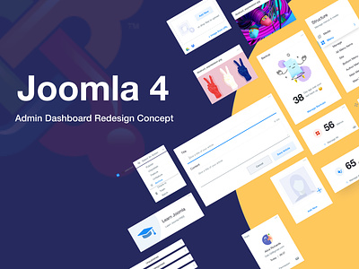 Joomla 4 admin template concept 2019 admin template cms concept design joomla joomla 4 redesign