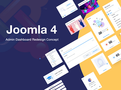 Joomla 4 admin template concept 2019 admin template cms concept design joomla joomla 4 redesign