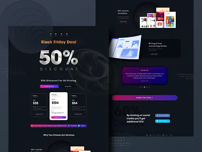 Black Friday Offer Landing Page blackfriday deals landingpage offers paper textures website design