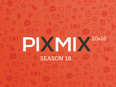 PIXMIX Postcard Flyer - Front/Back event flyer icons mix pattern pix pixmix show
