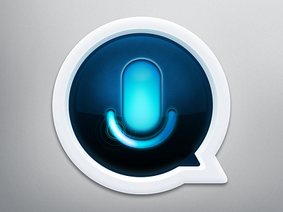 Icon for app "Assistant" app assistant blue bubble icon mic