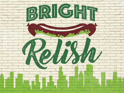 Bright Relish Logo Design design foodtruck graphic illustrator logo vector