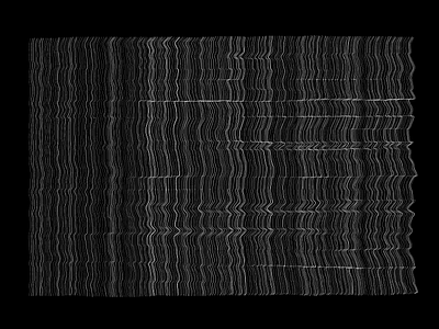 Tropical Hands black and white generative processing