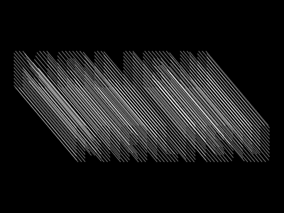 Malibu black and white generative processing typography