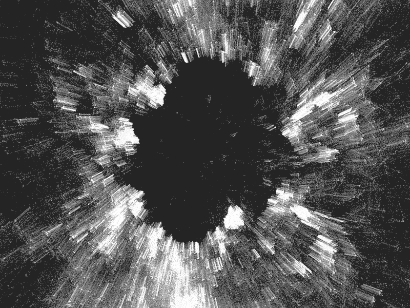 Roosevelt animated animation black and white generative gif motion processing