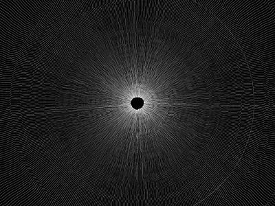 Dusty Jazz Rebound black and white generative pattern processing