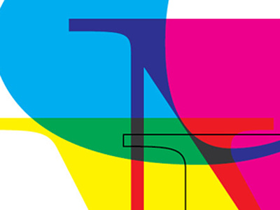 CMYK color type typography