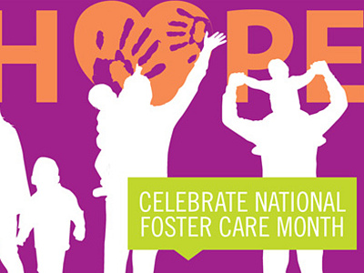 National foster care month banner banner foster care grow hope illustration web