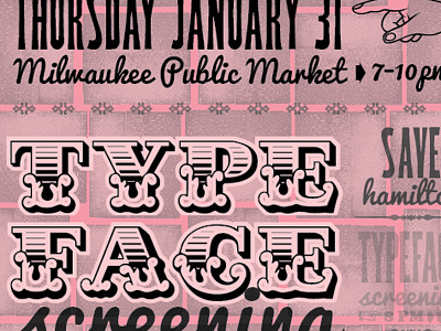 Typeface poster hamilton poster type typeface typefacethefilm typography woodtype