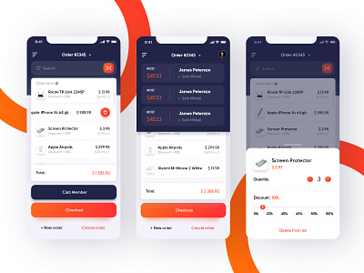 POS app app ios orange organize sale seller